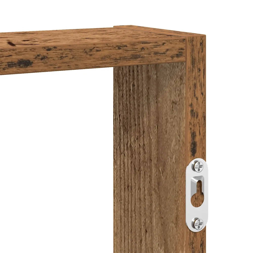Scaffale a Parete Legno Vecchio 43x9x60 cm in Truciolato 860056
