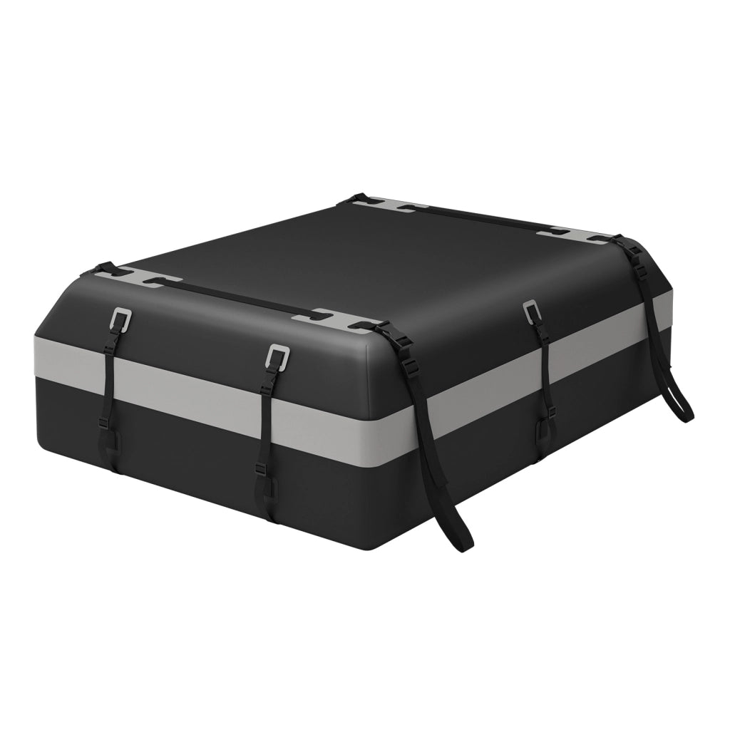 Borsa da tetto impermeabile per portapacchi auto, Box da tetto per bagagli da 0,6m3 per tutti i veicoli Nero