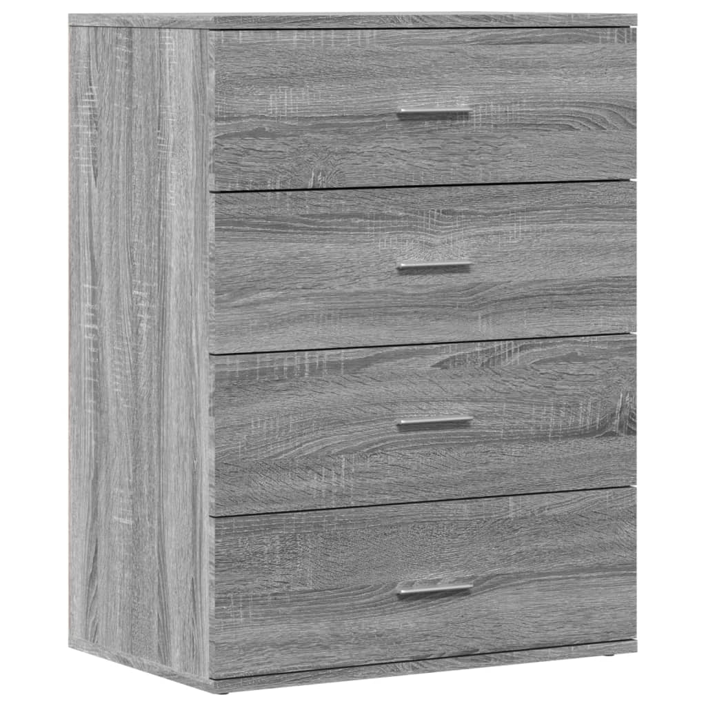Buffet credenza cassettiera armadio mobile contenitore organizer per cucina soggiorno salotti set di 2 Sonoma 60 x 39 x 80 cm in legno ingegnerizzato grigio 02_0036968