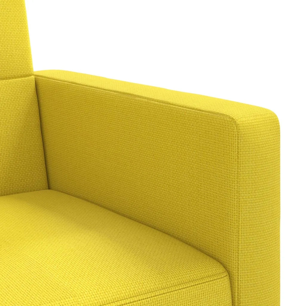 Divano letto | Sof¨¤ letto | Letto singolo con Cuscini Giallo Chiaro in Tessuto