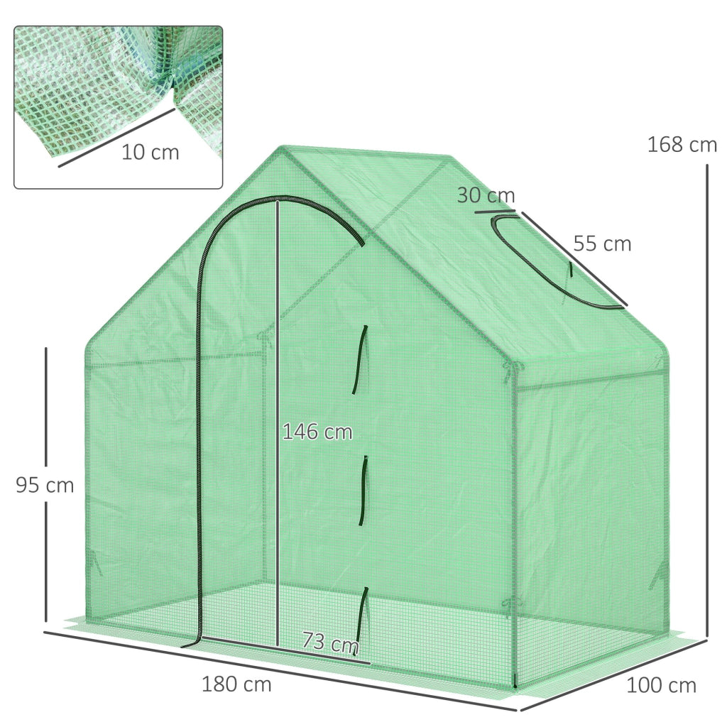 Serra da Giardino ¨C zephmum ¨C Verde Acciaio 180x100x168 cm