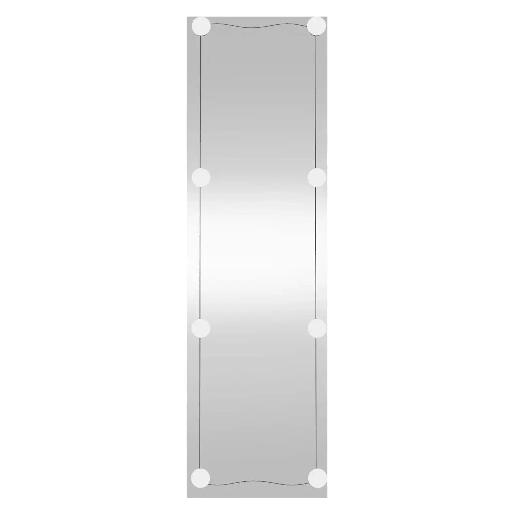 Specchio da Parete con Luci LED-Specchio a Muro-Specchio Decorativo 30x100 cm Vetro Rettangolare
