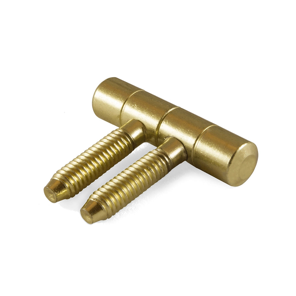 Cerniere per infissi "Anuba" in ferro ottonato Ã˜ 13 mm. 2 pz.
