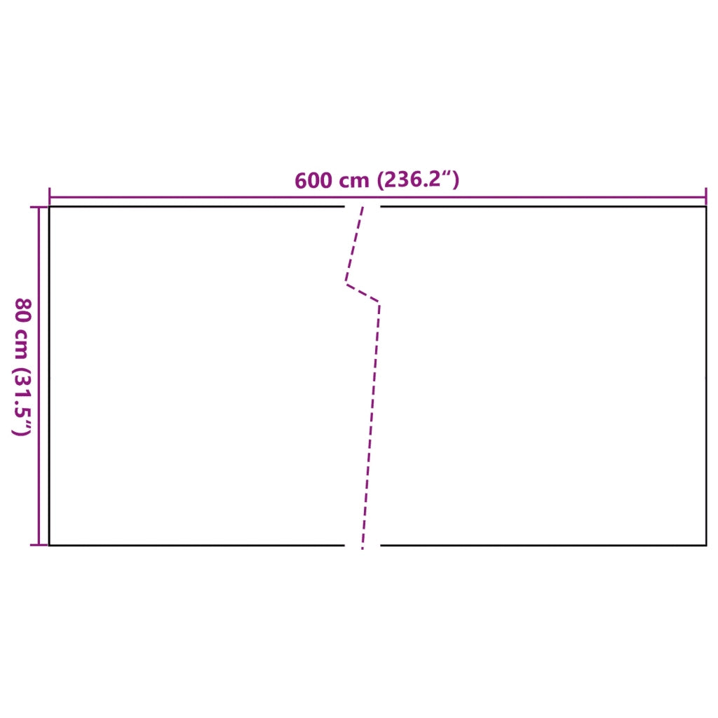 Schermo da balcone | Paravento da Balcone Marrone e Nero 600x80 cm in Polyrattan