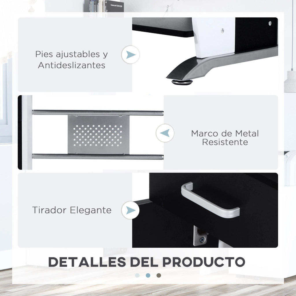 Scrivania per Computer ¨C Xylo ¨C Legno Marrone 100x52x75cm