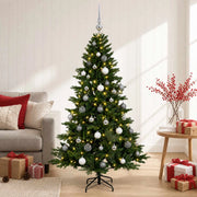 Albero di Natale artificiale con palline 120 cm 150 LED 3466151