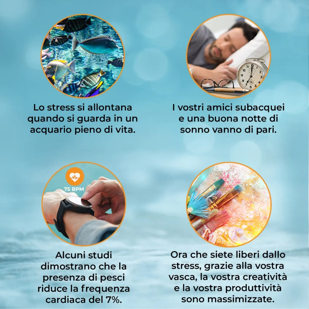 Acquario per Pesci Acqua Dolce, Salata e Tropicali 300 Litri con Armadio Bianco