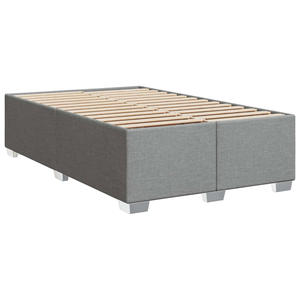 Letto con Box Spring, Materasso e LED Grigio Chiaro Tessuto 3451910