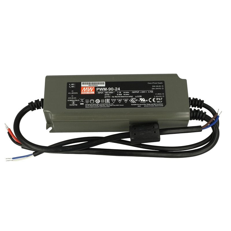 Alimentatore Led MW MEAN WELL PWM-90-24 Dimmerabile 90W 24V IP67 Dimming 3 in 1 0-10V 10V PWM Resistance