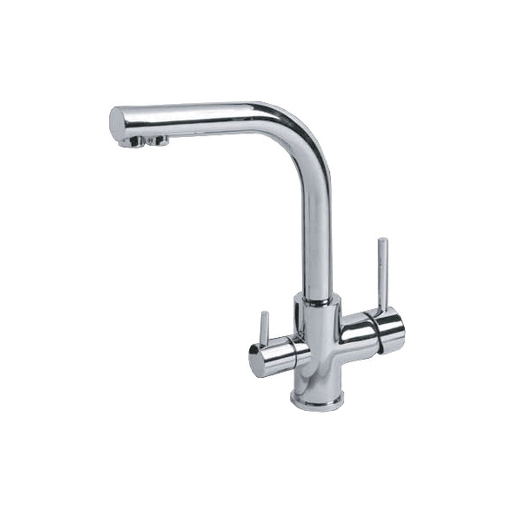 Miscelatore per lavabo cromo Acqua Pura tre vie