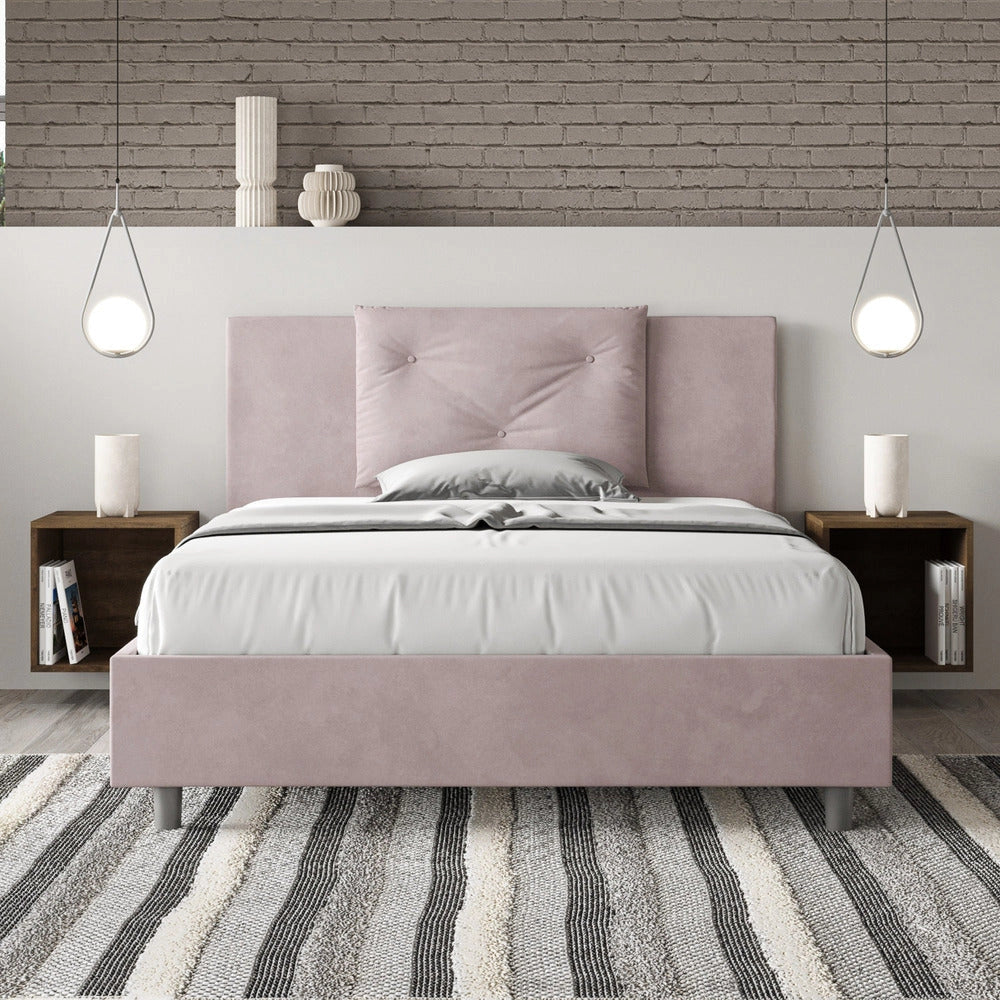 Letto Matrimoniale Extra Large 190x200 cm con Rete Appia Glicine