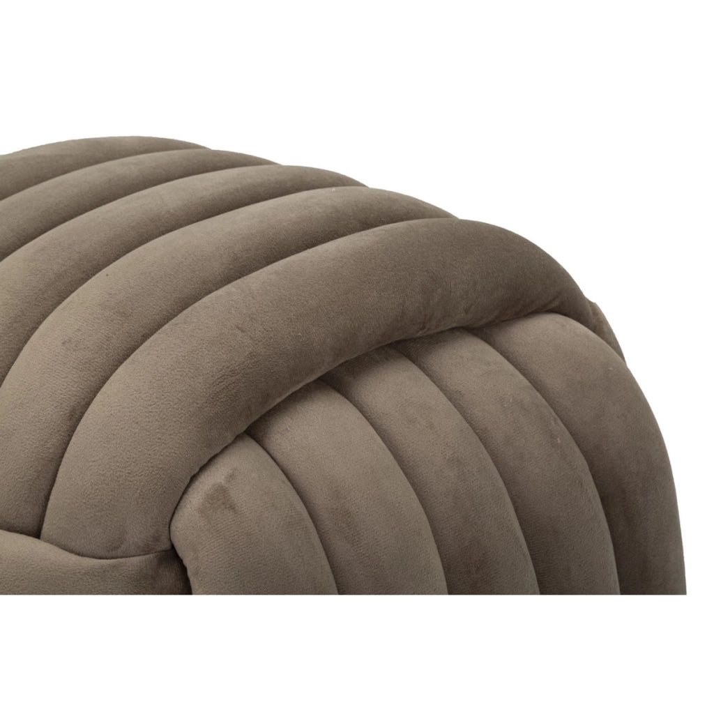 Pouf Gomitolo 4, Grigio, Cotone, 45x45x45 cm