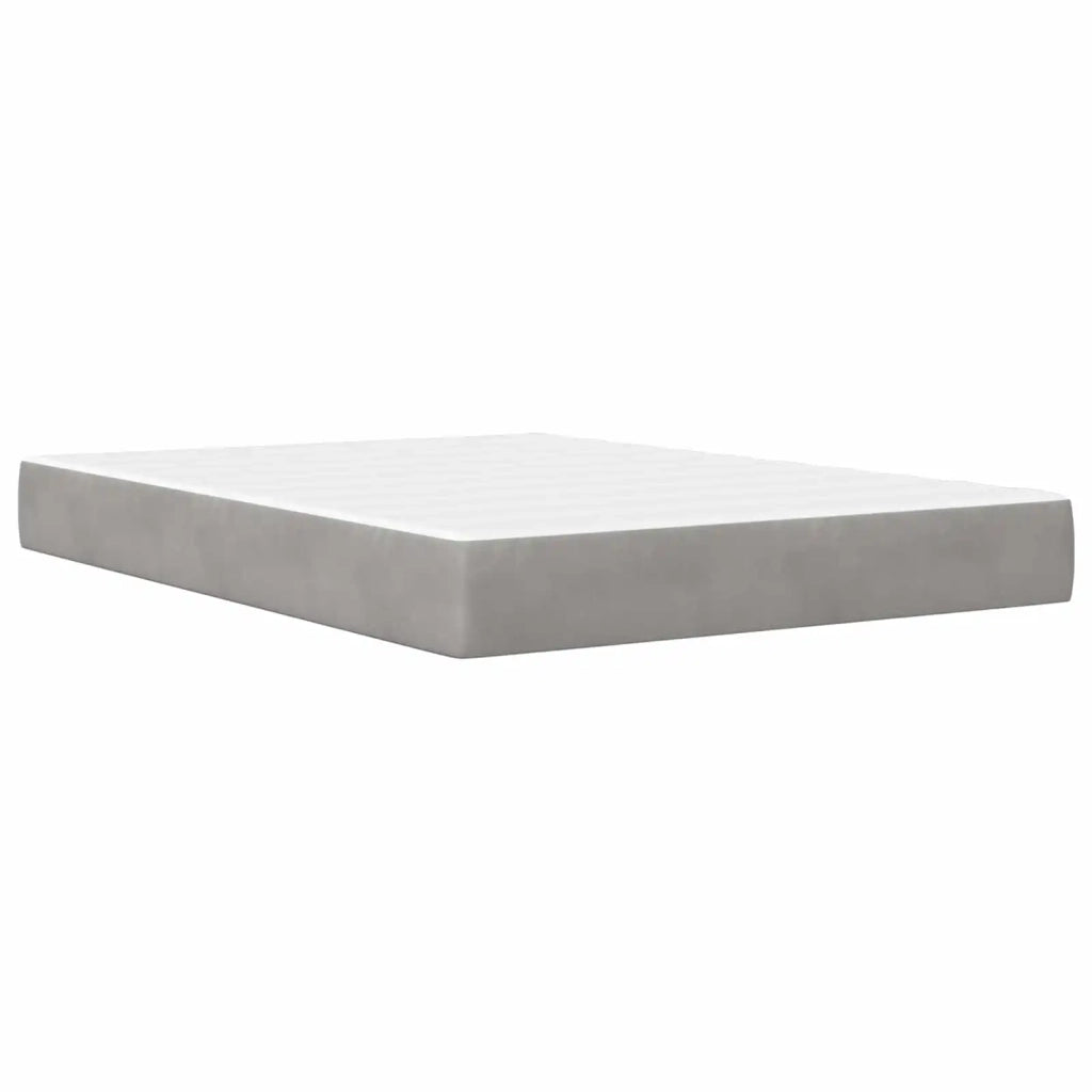 Struttura letto con materasso Grigio chiaro 140 x 200 cm 3414801