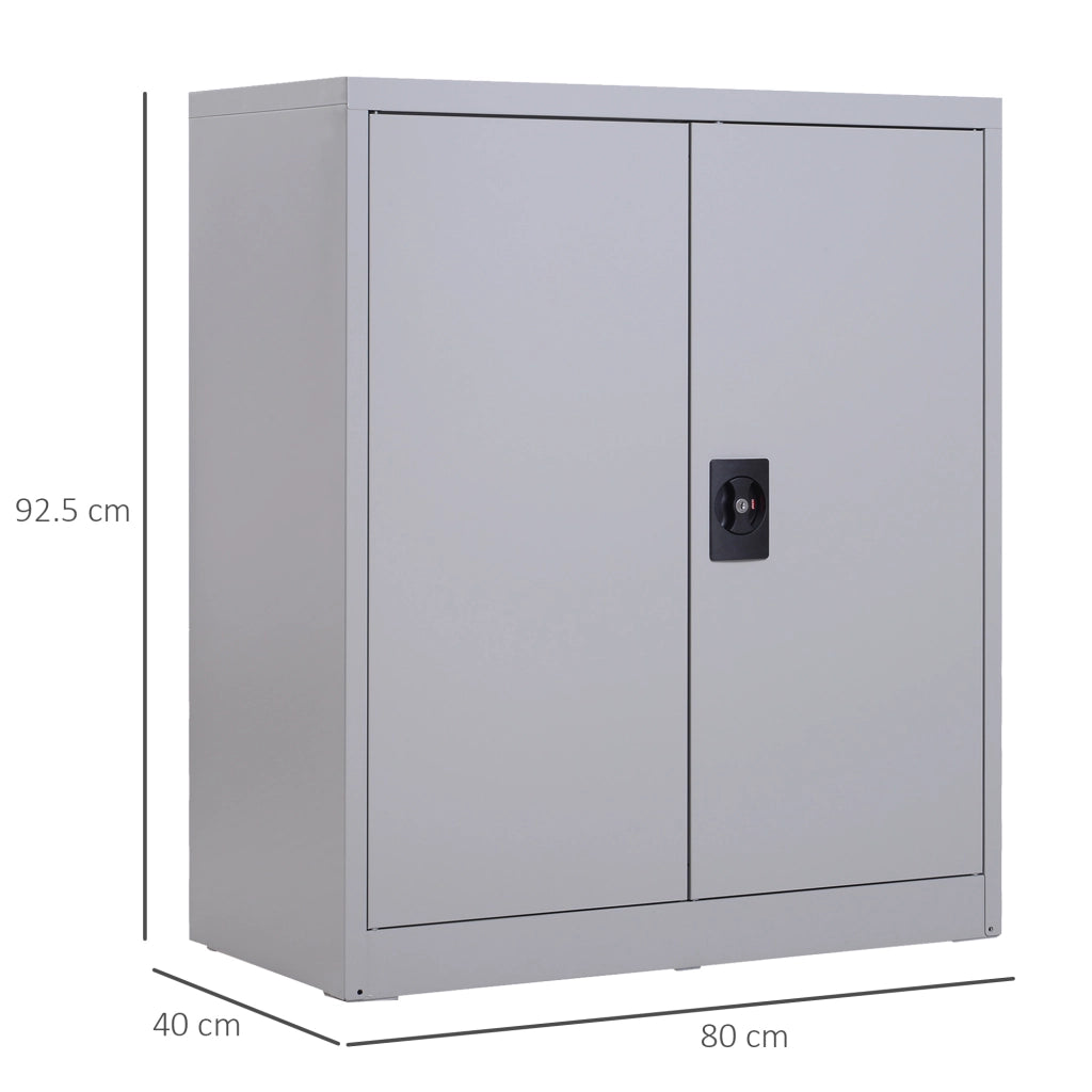Armadio ¨C zephmum ¨C Grigio Acciaio 80x40x92.5cm