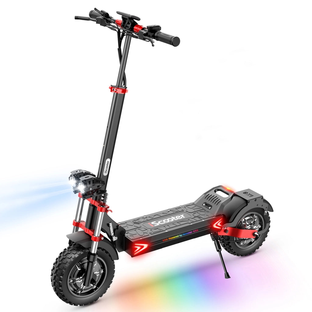 Monopattino elettrico iX8 doppio motore batteria 48V 20Ah autonomia 65-70 km pneumatici 12 pollici fuoristrada doppia sospensione freni idraulici nero