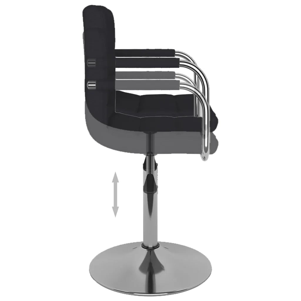 Sedia da Pranzo Nera in Tessuto 3087882