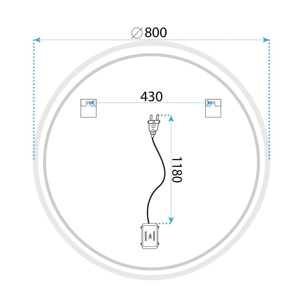 Specchio Led Soft 80