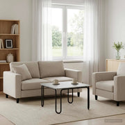 Tavolino da salotto Grigio Cemento 100 x 100 x 45 cm 8007739