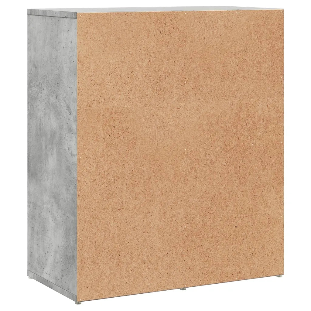 Credenza-Buffet-Armadio da cucina Grigio Cemento 60x31x70 cm in Legno Multistrato 534482