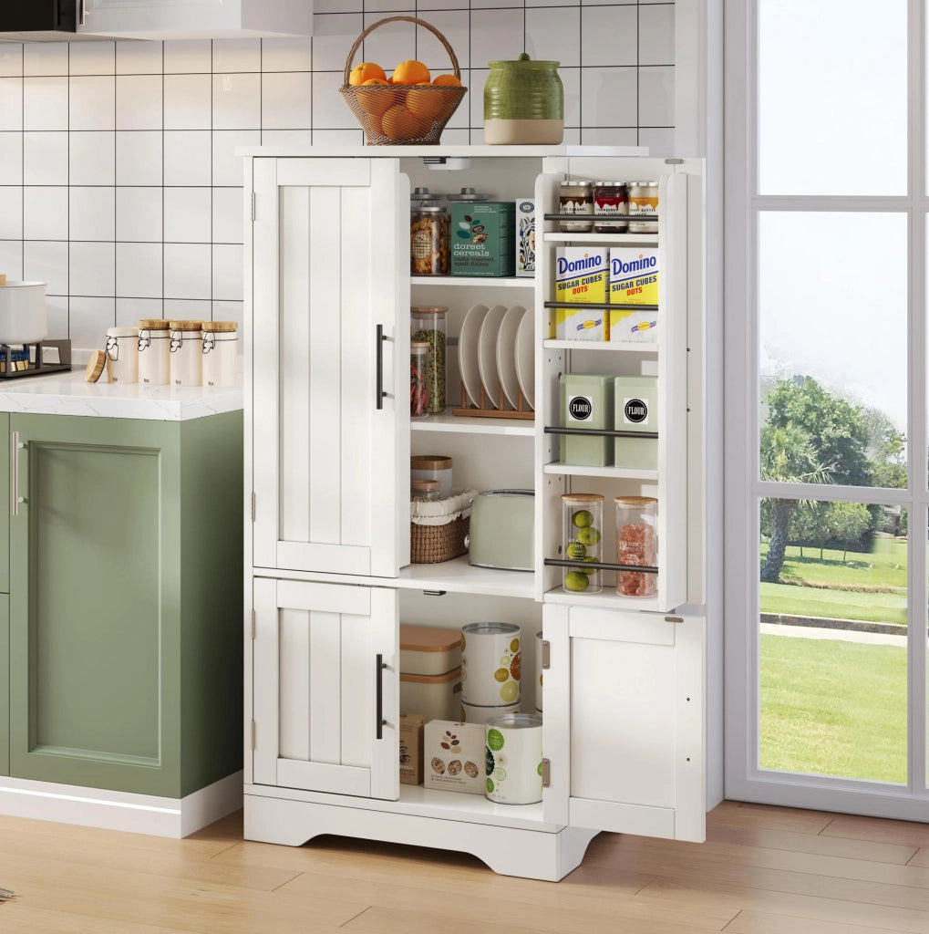 Mobile da cucina 120x60x40 cm in MDF con luce LED a sensore; bianco