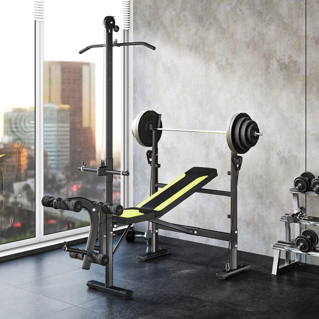 Banc de musculation ¨C Minimal ¨C nero e giallo