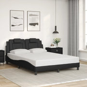 Giroletto Viana senza Materasso Nero 140x190 cm in Similpelle
