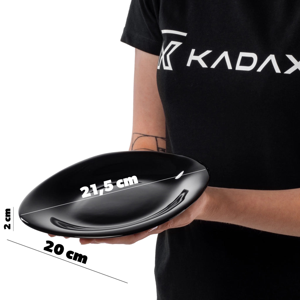 Set di 6 piatti KADAX neri