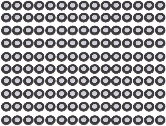 Punti di riferimento 3D - 150 pezzi - Puntatori di posizionamento ad alta riflessione - Resistente alla corrosione - Impermeabili - Tracciamento ottico preciso - Diametro interno 3 mm, diametro esterno 6 mm - Marker di riflessione