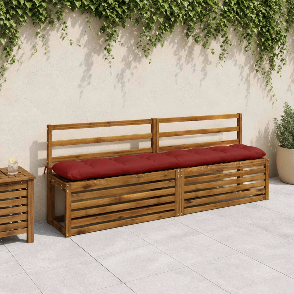 Cuscini per Panchina VIANEN 2 pz 100% Poliestere Rosso 953247