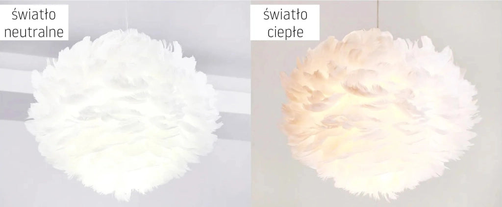Lampada Pensile Di Piume Bianco APP335-3CP