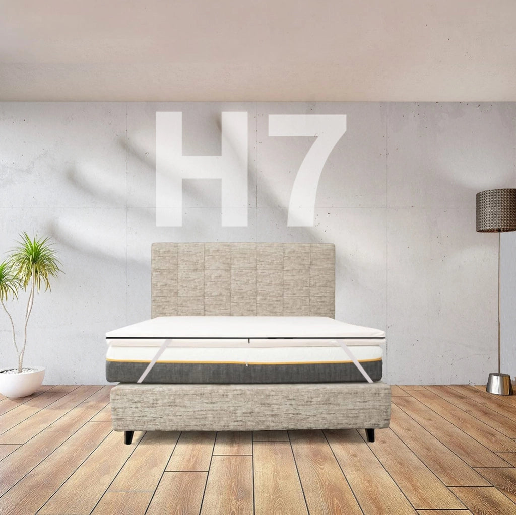 Topper Materasso Memory Foam H7 110x190 Singolo - Morbido, Sfoderabile, Anallergico, 4 Elastici - Cupid H7