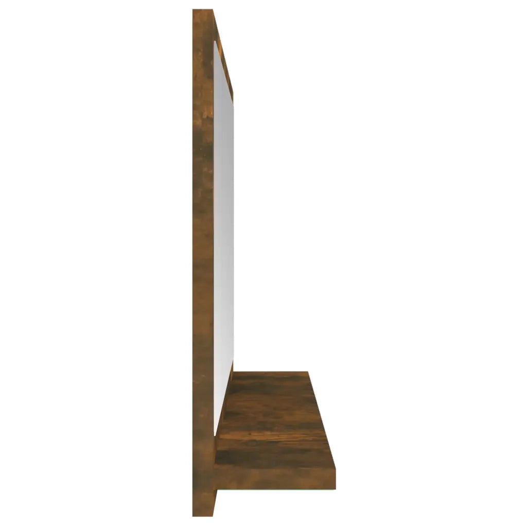 Specchio da Bagno Rovere Fumo 40x10,5x37cm in Legno Multistrato 815633