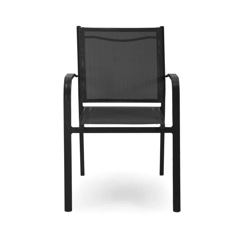 Poltrona alluminio sullivan impilabile antracite cm 61x56h43/60/84