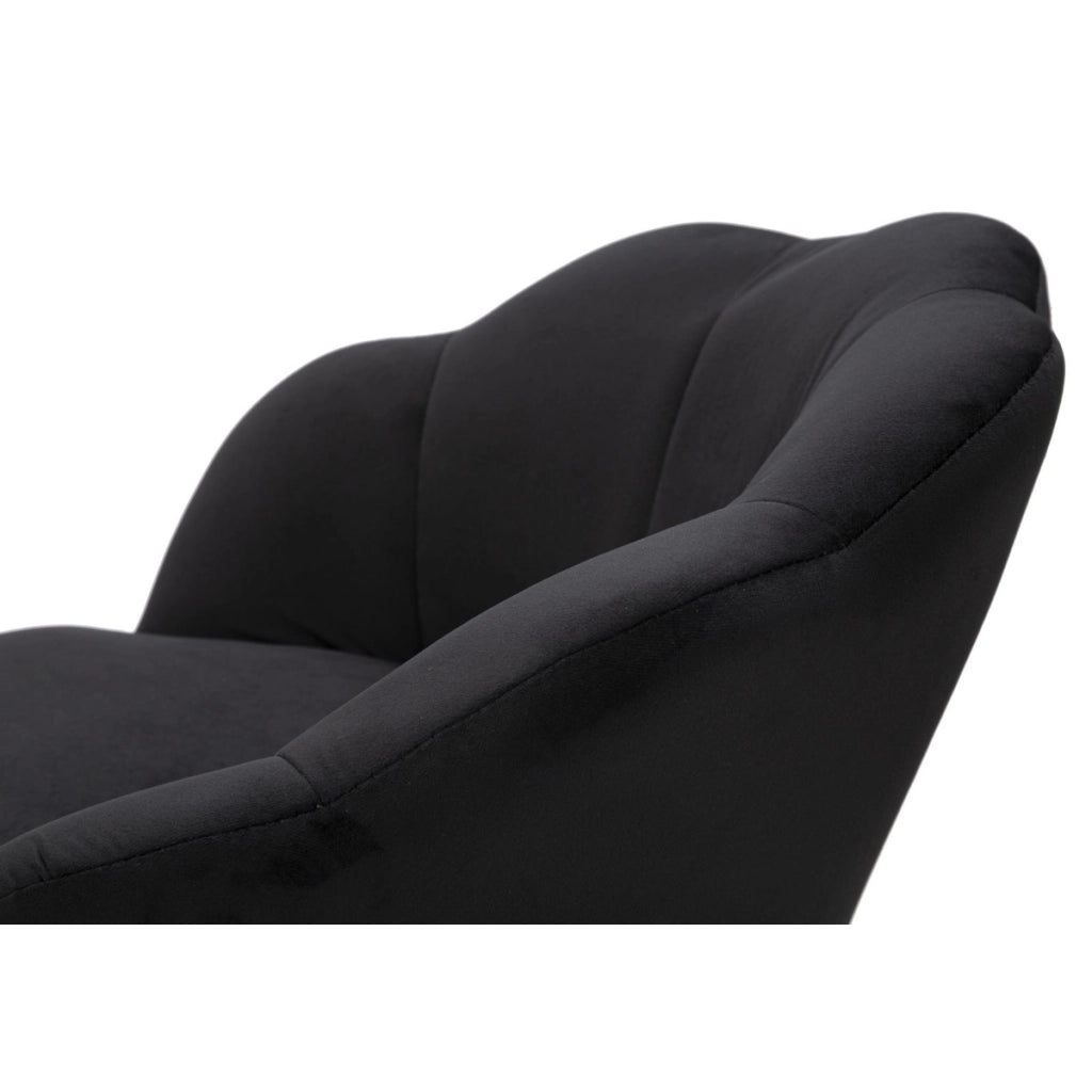 Sgabello Alto VKH452, Nero, Metallo, 55x53x110 cm