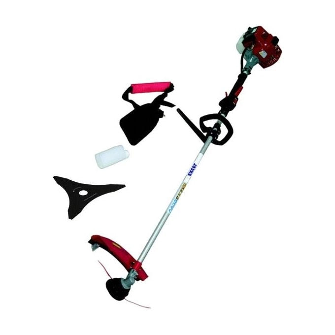Excel DP33 Decespugliatore a Scoppio 2 Tempi 32,6 cc 1,05 kW con Testina a Doppio Filo e Disco a 3 Dentelli colore Nero