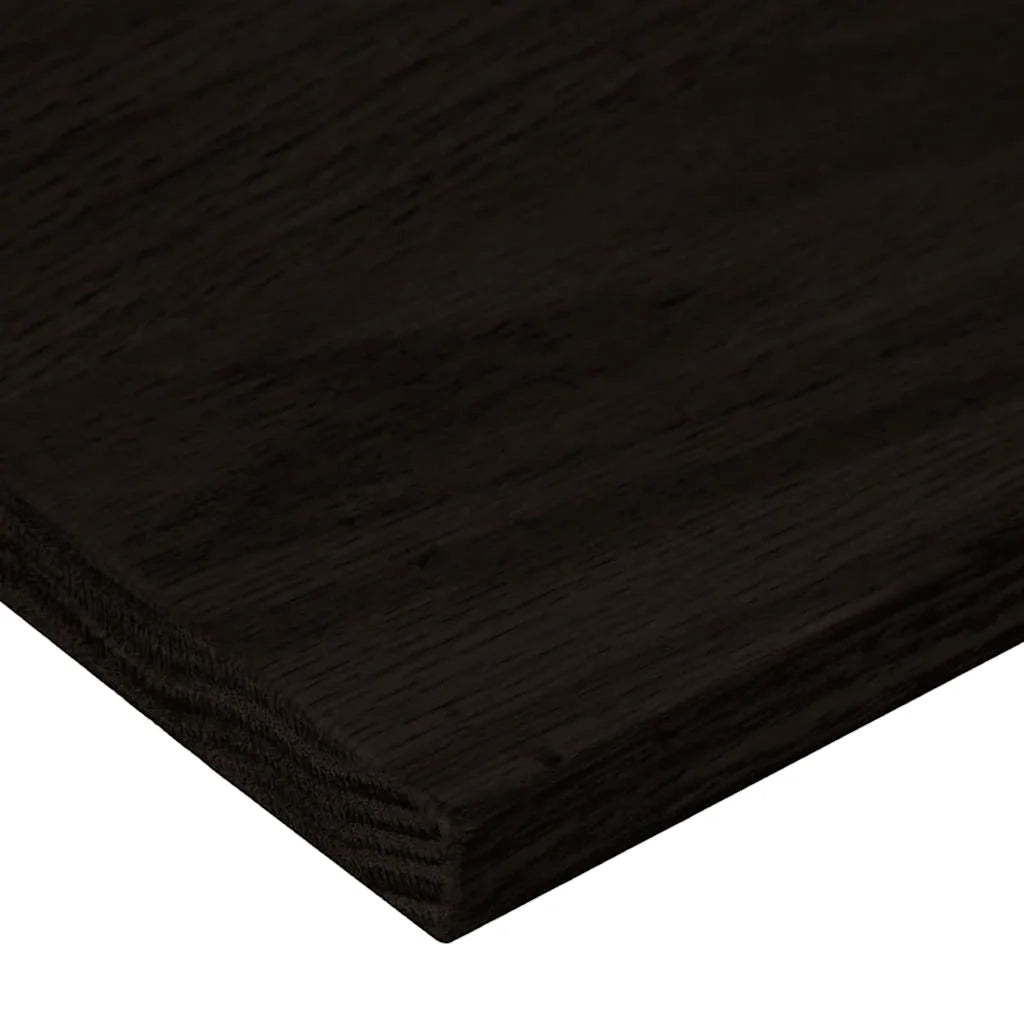 Gradini 2 pz | Tappetini per scale autoadesivi Marrone Scuro 80x30x2 cm Legno Massello Rovere