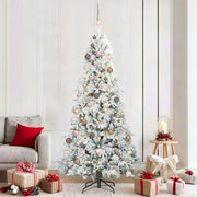 Albero di Natale Artificiale con Rami Pieghevoli Bianco 210 cm 3397495