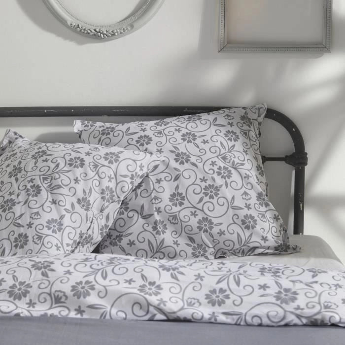 COMPLETO LETTO TODAY - COPRIPIUMINO 240X260 + 2 FEDERE 63X63 - 100% COTONE 57 fili - Capucine