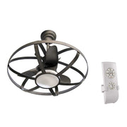Lampadario con ventilatore a led e telecomando cm 86