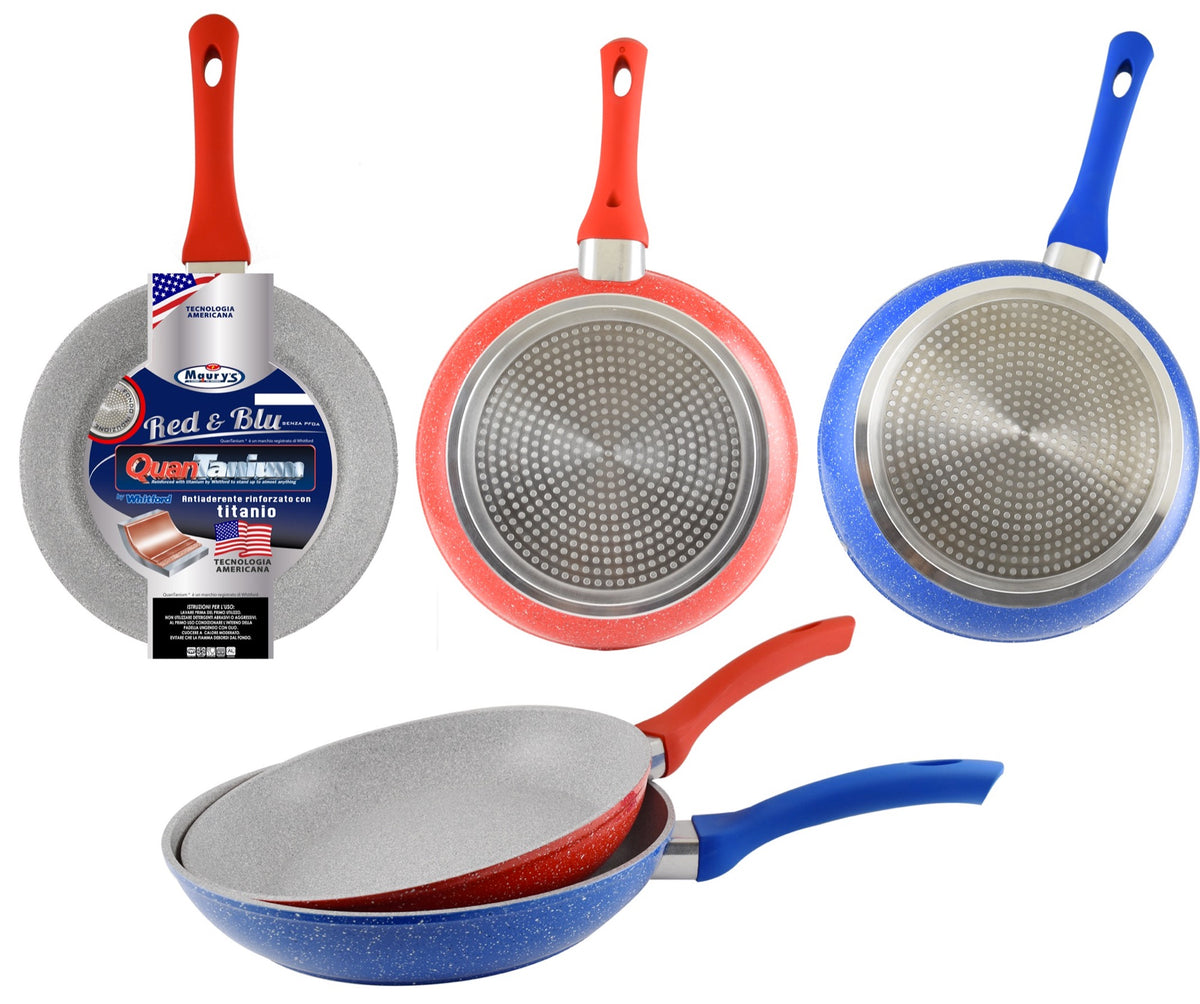 MAURY'S RED & BLU PADELLA ANTIADERENTE 28CM