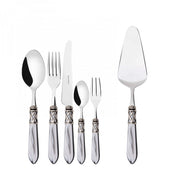 ALADDIN Ghiera Argento Anticato, Posate Set 31 Pz, Scatola Colore: Grigio