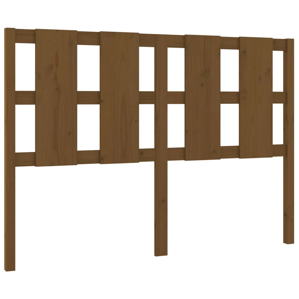 Testiera per Letto-Testata-Testiera Decorativa ambra 125,5x4x100 cm Legno Massello di Pino 648465