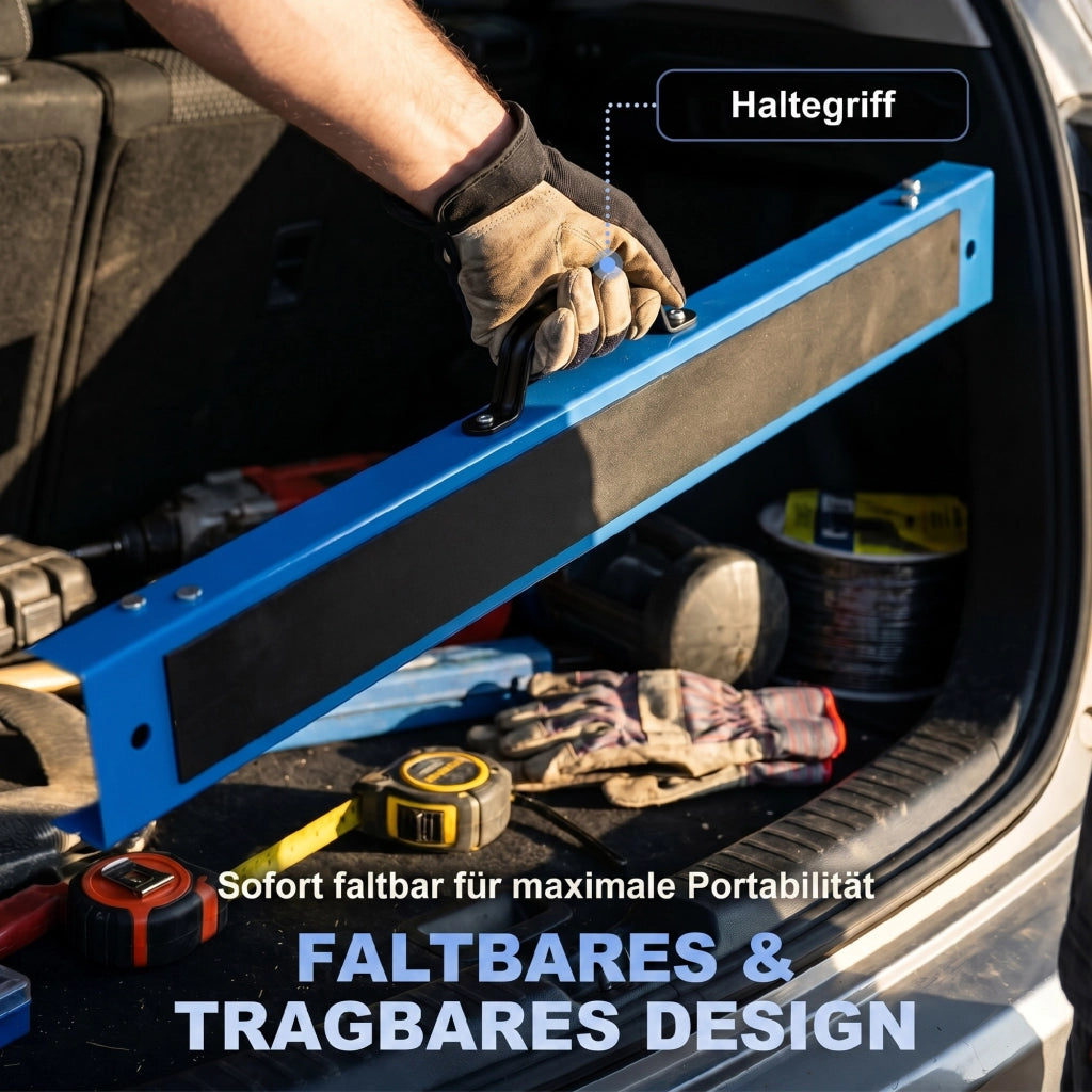 Tavolo robusto pieghevole ¨C Xylo ¨C blu e nero