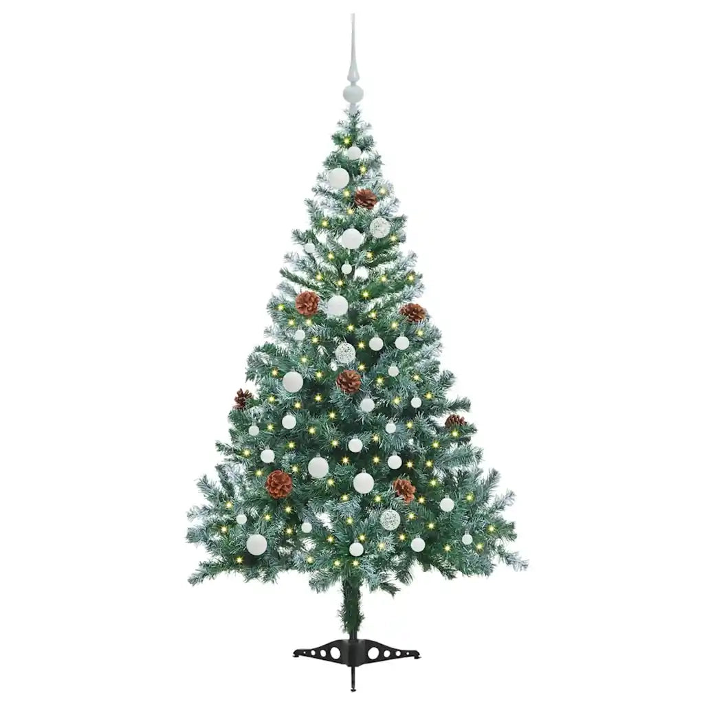 Albero di Natale artificiale Verde 150 cm PVC e Acciaio 3396704