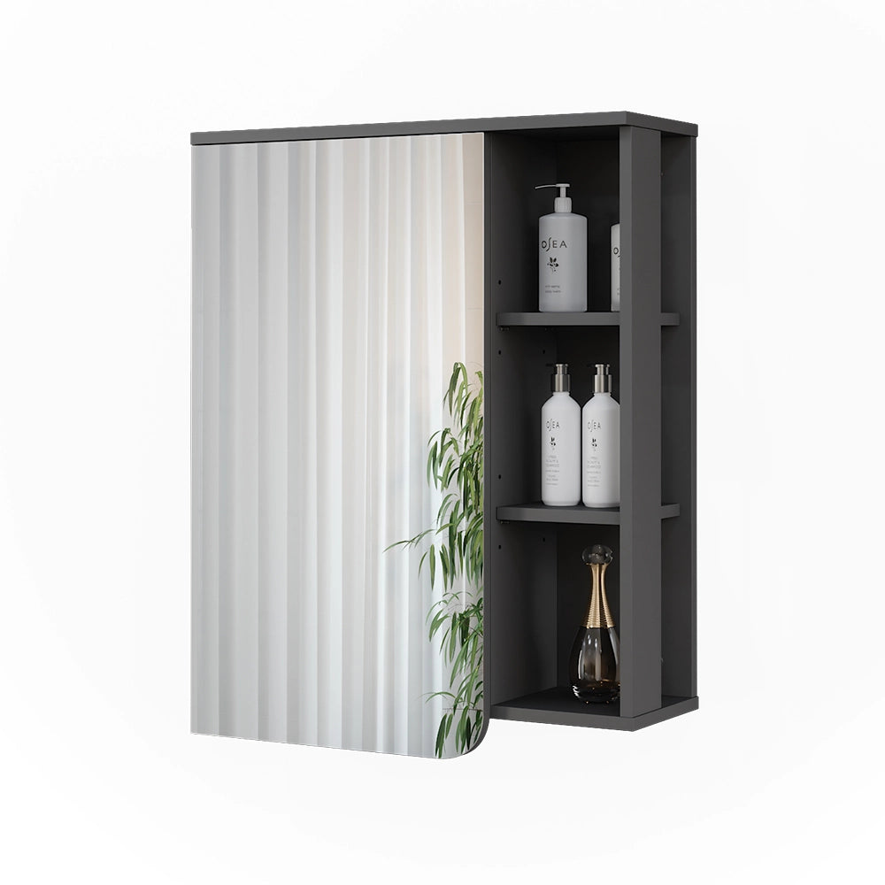 Vicco Mobile a specchio Antracite/bianco 60 x 75 cm