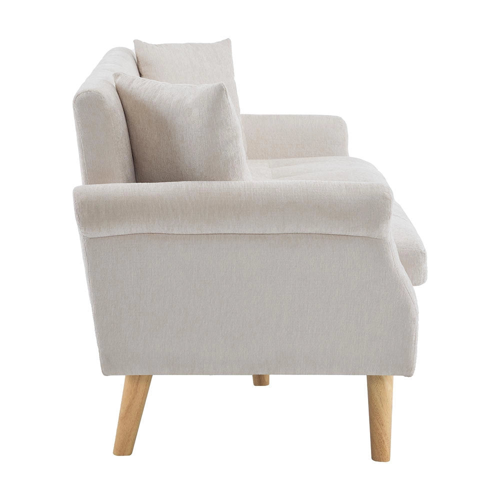 Divano 2 posti - Xylo - chenille con cuscini spessi design moderno