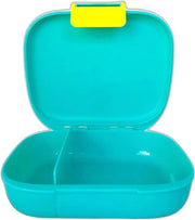 Lunchbox con divisori - 1 2 3 pezzi - per bambini - blu/giallo