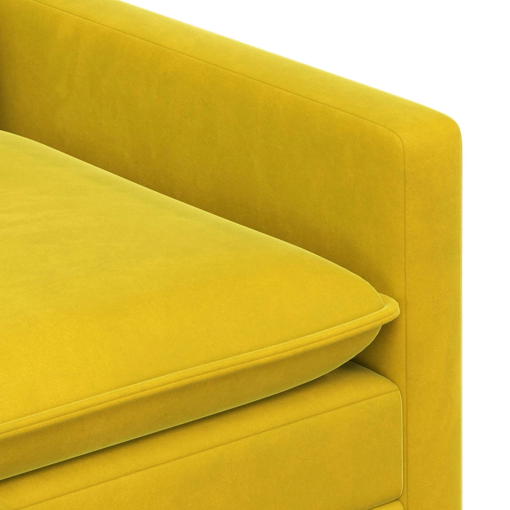 Set di divani 2 pcs Giallo Velluto 3417115
