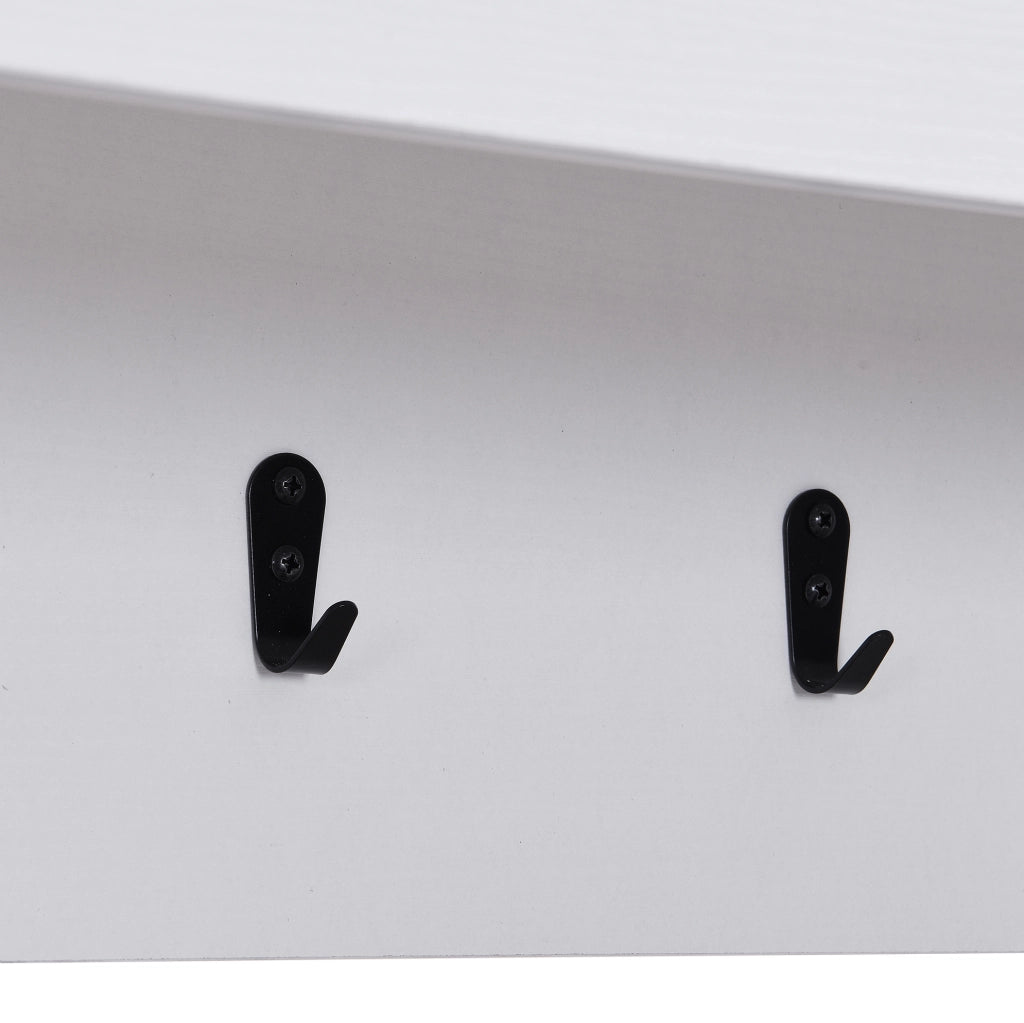 Credenza alta 5 ante e 3 cassetti bianca in MDF