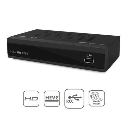 I-CAN T280 ZAPPER HD T2 HEVC REC & PLAY
